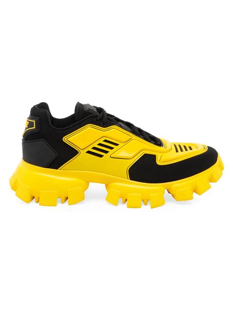 prada black and yellow|yellow prada shoes.